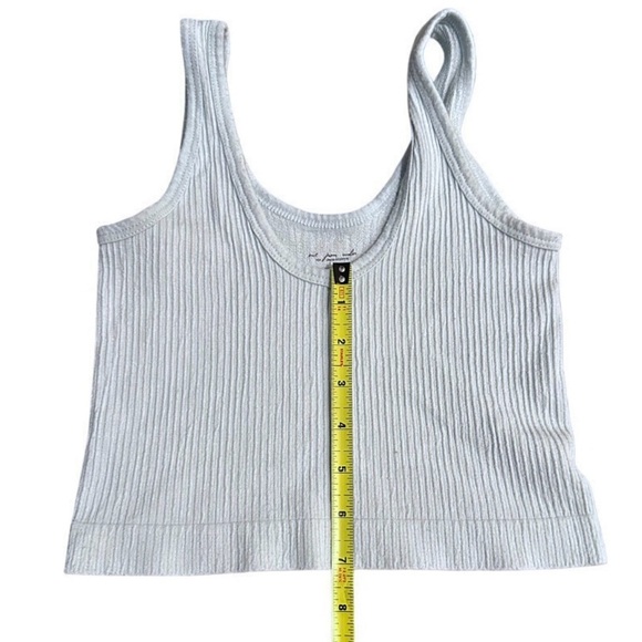 Out From Under Urban Outfitters Blue Ribbed V-Neck Tank Top Small - Picture 5 of 8